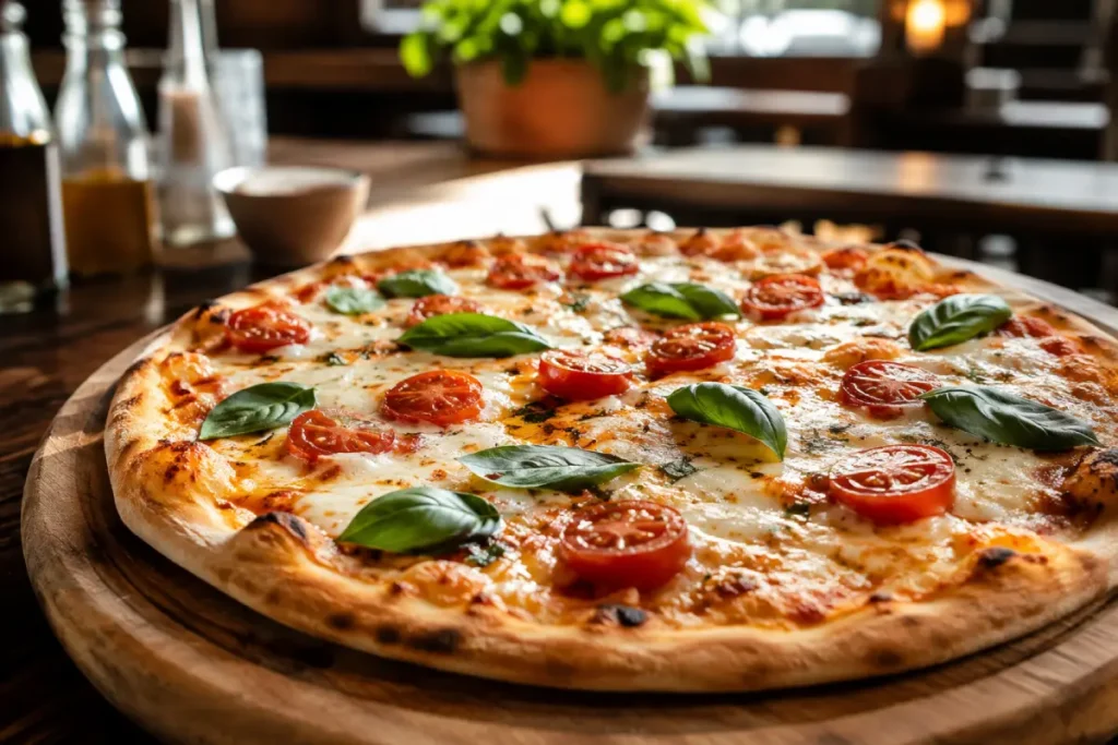 Gluten free pizza with a thin golden crust and fresh toppings, a Perth dining guide